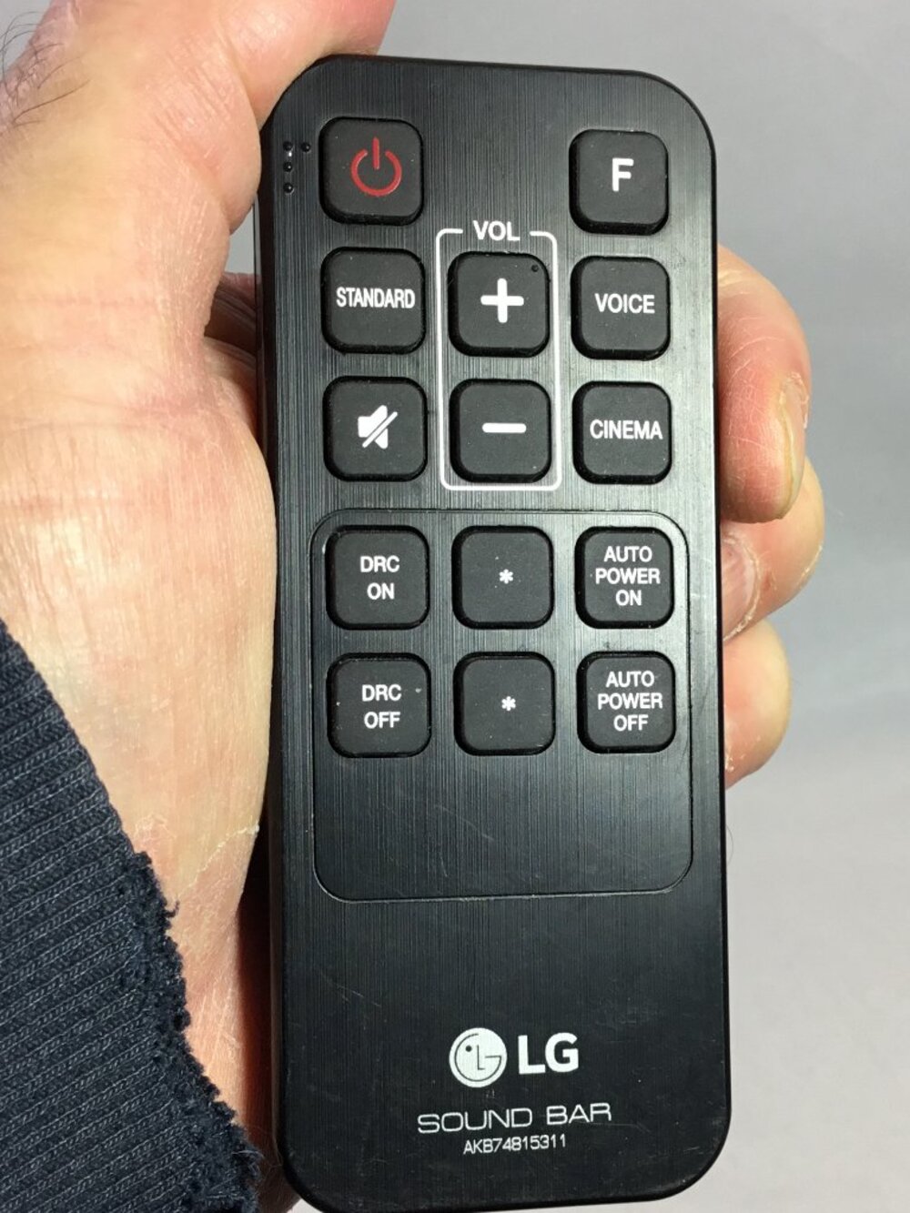 Original LG Sound Bar System Remote Control. Model: AKB74815311